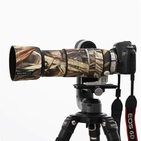 ROLANPRO Custodia mimetica per obiettivo Canon EF 100-400 mm f4.5-5.6 L is II USM, copertura antipioggia per obiettivo, custodia protettiva per obiettivo, #39, impermeabile