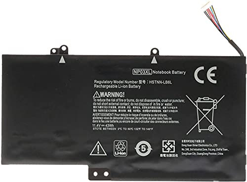 Batterie NP03XL 761230-005 pour ordinateur portable HP Envy X360 15-U010DX 15-U010DX 15-U011DX 15-U110DX 15-U111DX,HP Pavilion X360 13-A010DX 13-11,4 V 43 Wh/3720 mAh A012D X 13-A013CL 13-A110DX