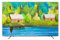 HSTANGKY Funda De TV para Interiores para LCD LED Funda Antipolvo Decorativa Moderna para TV Fundas Suaves De Tela De Poliéster para Pantallas De Televisión-forest2||58-60inch