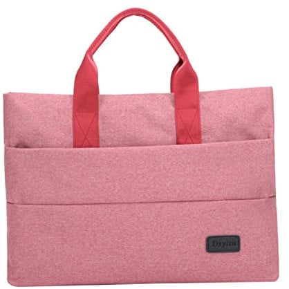 Homoyoyo Maletín De Transporte De Oxford Para Laptop y Bolso Casual Ultrafino y Resistente Al Desgaste Para Mujeres y Niñas Rosa