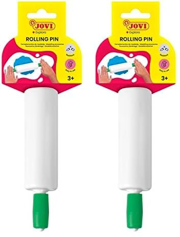 Jovi Rodillo de modelaje, Blanco, 1 pieza (Paquete de 2)