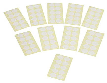 Candle Wick Stickers Double Sided Heat Resistant Durable Foam Material for Candle Making Suitable for Jars Teacups Bowls Coffee Mugs 10Pcs