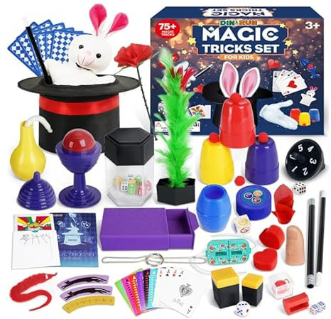 MeYuxg Zauberkasten für Kinder - mit Anleitung, Spielzeug Kindergeschenke ab 6-12 Jahren, Lerne Einfach Zaubertricks und Illusionen, Neuheit Magie Requisiten Zauber Tricks Geburtstag