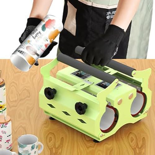 Tumbler pressa di calore, 2 in 1 Mug Press per 11oz-30oz acciaio inossidabile, ceramica, bicchieri di vetro, doppi pannelli LCD, 110V