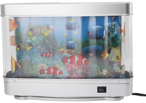 SEAFRONT Faux Aquarium Lampe Petite Belle LED -LED -nacht Light pour les Bouchons de Bureau de Chambre 220 V Lous