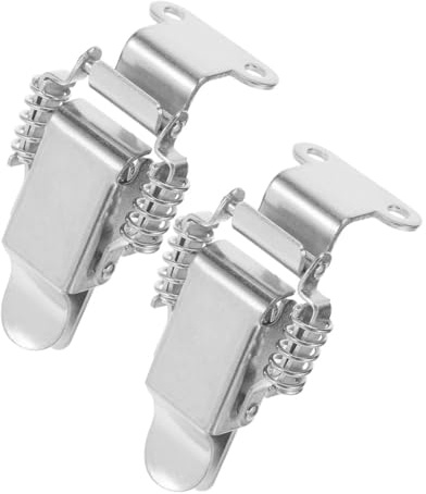 Artibetter 2pcs Metal Spring Latch Clasp Buckle for Wooden Boxes Right Angle Clamp Toggle Latch Toggle Catch