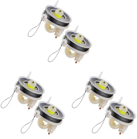 Rersduyt 6 Pcs Trip Wire on Reusable Reel (85ft),Trip Wire for Perimeter Trip Alarm 12 Gauge and Trip Wire Alarm