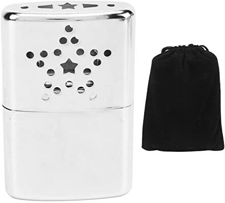 Refillable Hand Warmer, Metal Liquid Fuel Hand Warmer, Size Portable Warmer with Lid, Stainless Steel Handheld Warmer for Indoor Outdoor Activities, Camping Hiking Fishing