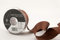 Berisfords 3501 Doppelseitiges Satinband, Polyester, dunkelbraun, 35 mm, 20