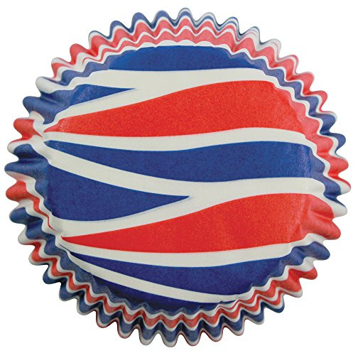 PME Patriotic Swirls Cupcake Cases (Pack of 60), Red, White, Blue