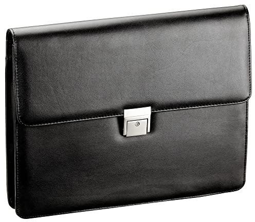D&N Business Line Aktentasche, 37 cm, 6 Liter, Schwarz