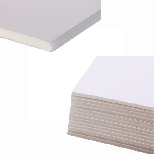 Schaumkarton, A4, 5mm, weiss, 5 Bogen [Spielzeug]