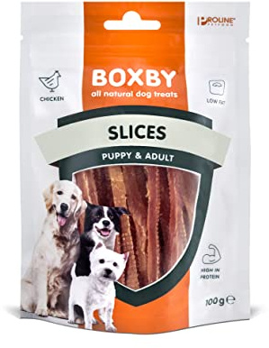 Boxby Scheiben – getrocknete Hühnchenbrust 100g