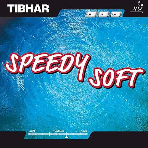 Tibhar Belag Speedy Soft Farbe 1,0 mm, schwarz, Größe 1,0 mm, schwarz