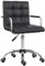 HOMCOM Bürostuhl Drehstuhl Kosmetikhocker Rollhocker Drehhocker Arbeitshocker Chefsessel Stuhl Schreibtischstuhl Metall PU Schwarz 52,5 x 54 x 84-99 cm
