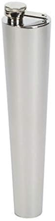 Farm Cottage Brands Stainless Steel 10oz Horse Rider Baton Flask hip flask & free funnel. The cap is on a metal hinge - so can not be dropped or lost when unscrewed