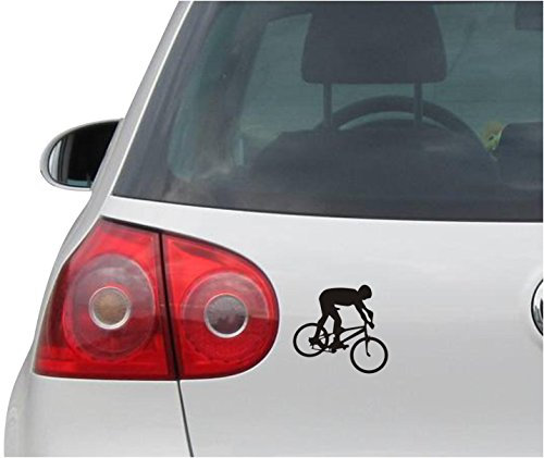 INDIGOS UG Aufkleber - Autoaufkleber - JDM - Die Cut - Mountain Bike Biker Decal Bicycle Window Sticker - schwarz - 96mm x88mm
