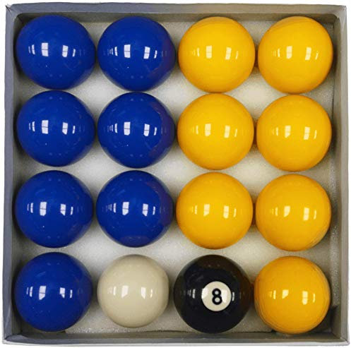 Homegames Pool Table Balls BLUE & YELLOW Pub UK 2 Inch Set