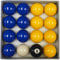 Homegames Pool Table Balls BLUE & YELLOW Pub UK 2 Inch Set