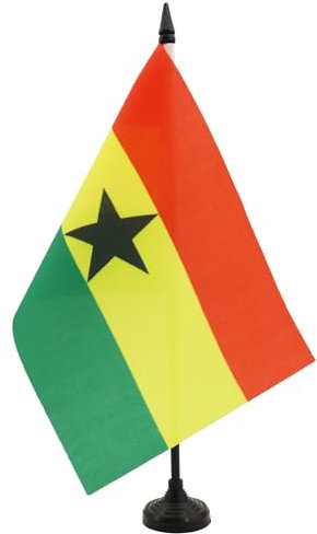 AZ FLAG - Tischflagge Ghana - 21x14 cm - Republik Ghana Tischfahne 14 x 21 Cm - Flaggen