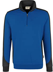 Hakro Zip-Sweatshirt Contrast Performance, royal, Unisex-Größe: 3XL