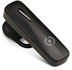 Celly BH10 Smart Audio Auricolare Bluetooth Utilizzabile su Entrambe le Orecchie, Chiamate e Musica, 3 Ore di Autonomia, Nero