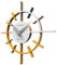 CalleaDesign 39 cm Wanduhr Fadenkreuzmelone