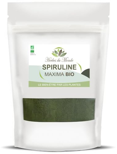 Herbes du Monde - Spirulina BIO 150 g - Natürliches Superfood Pulver - Premium Qualität