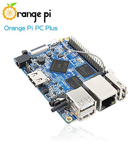 Orange Pi PC Plus Single Board computer – Quad Core 1.3 GHz ARMv7 1 GB DDR3 8 Gb eMMC Storage