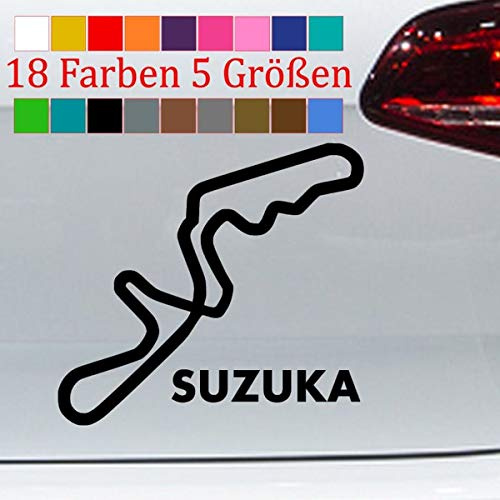 Suzuka Aufkleber GP Japan Racing Course Layout Formel 1 Race 18 Farben 5 Größen