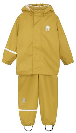 CeLaVi Mädchen CeLaVi zweiteiliger Regenanzug in vielen Farben Regenjacke,,per pack Gelb (Mineral Yellow 372),(Herstellergröße:120)
