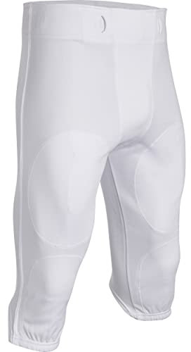 Champro FP12YWL Touchback Football Practice Pant L Youth, White Body, L