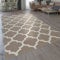 Paco Home Teppich Wohnzimmer Orient Muster Marokkanisches Design Modern Beige Creme, Grösse:80x150 cm
