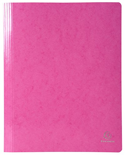 Exacompta 25 flat bar folders Iderama laminated pink