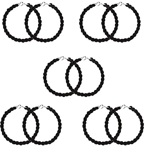 QincLing 10 Pieces Elastic Boot Straps Trouser Twists Leg Ties Blousing Garters with Metal Hooks for Navy Army Air Force