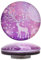 HEALLILY 2st Diamant-malerei- Stickerei-Cover-minder Diamantbildbefestigung Kreuzmagnetabdeckung Fixer Aufpasser Fixatoren Pflegekräfte Violett Papierhalter Kreuzstich Plastik