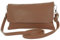 modamoda de T226 Damen Leder Clutch Umhängetasche Abendtasche Small handmade in Italy, Farbe:Dunkelcamel
