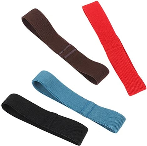 Angoily 4Pcs Elastic Lunch Box Band Bento Lunchbox Strap Nylon Bento Box Fixed Strap Flexible Lunch Container Fixing Straps for Outdoor Travel Picnic Supplies Random Color