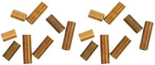 TEHAUX 16stücke Teiliges Messing Gewindestangen Für Lampen Hohlrohrverbinder Längen Für Kreative Diy Lampenprojekte Und Reparaturen
