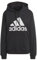 adidas Mujer Essentials Big Logo Regular French Terry Hoodie, Black/White, S