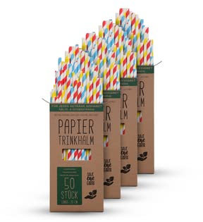 Lot de 500 pailles en papier kraft durables 20 cm 100 % biodégradables, stables et incassables