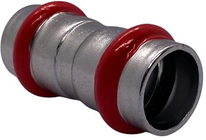 C-Stahl Pressfitting T-Stück, 90° Bogen, Kappe, Muffen, 45° Bogen, Winkel Pressfittings Reduziermuffen Rohrverbindung V Kontur (Muffe 22 mm)