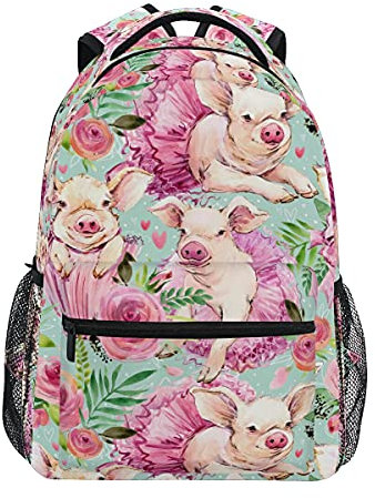 Aotximlat Lama Alpaka Tier Kaktus Rucksäcke Reise Laptop Daypack Schultaschen für Teenager Männer Frauen, siehe abbildung, One size