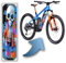 DK´s BikeDesigns Designfolie für E-Bike Akkucover für Cube Stereo | Reaction Hybrid Modelle, Rahmenschutz eBike, Fahrrad Aufkleber, Bike Sticker (SkullCamo Fusion)