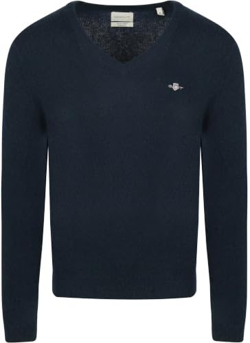 Gant Herren Extrafine Lambswool V-Neck Pullover (1er Pack)