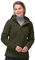 33,000ft Women's Waterproof Jacket, Ladies Lightweight Hooded Softshell Jacket Windproof Fleece Rain Jacket for Outdoor Hiking Brown L