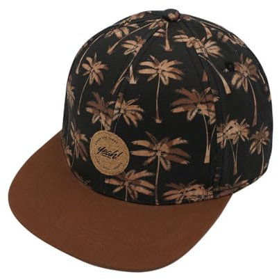 maximo Kids Boy-Cap Palms Klettverschluß 55/-57 schwarz/braun