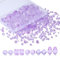 XIANNVXI 800pcs Faceted Purple Glass Beads 4/6/8mm Purple Beads for Bracelet Making for Crafting