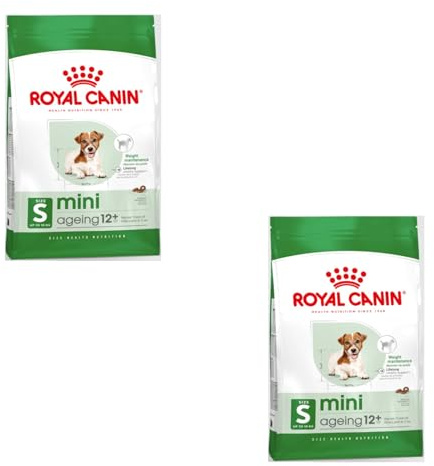 Royal Canin Mini Ageing 12 + | Doppelpack | 2 x 800 g | Alleinfuttermittel für kleine Hunde bis 10 kg | Ab dem 12. Lebensjahr | Kann die Nierengesundheit unterstützen