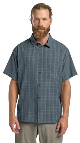 Jack Wolfskin Herren Meseta Shirt Hemd, Check Dark Navy, 3XL EU